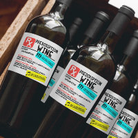 Funny Prescription Wine Warning Label Personalised