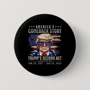 Funny President Donald Trump Inauguration Day 2025 6 Cm Round Badge