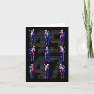 Funny President Trump 4547 Dancing Dance Moves Meg Card