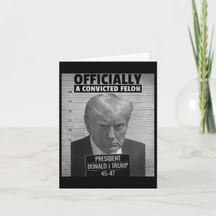Funny President Trump Is Officially A Convicted Fe Card