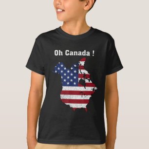 Funny President Trump Saying Oh Canada Map America T-Shirt