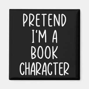 Funny Pretend A Book Character Costume Halloween Magnet
