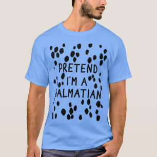 Funny pretend Im a dalmatian dog halloween DIY cos T-Shirt