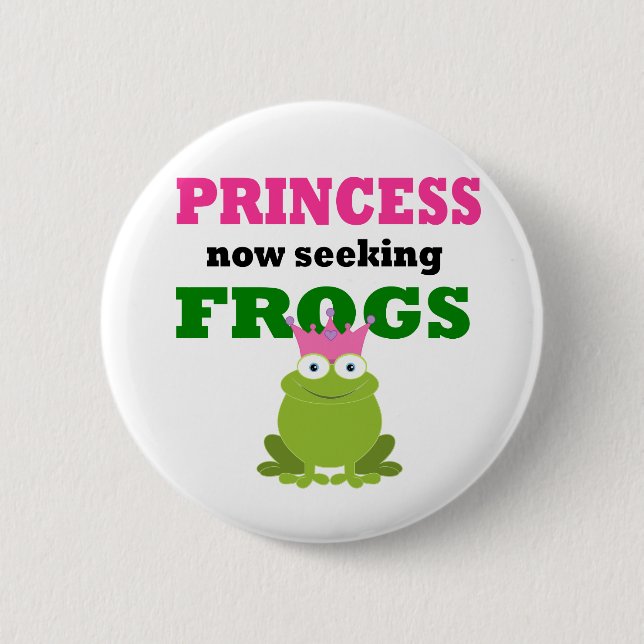 Funny Princess 6 Cm Round Badge (Front)