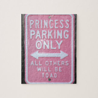 Funny Princess Parking Only sign Jigsaw Puzzle