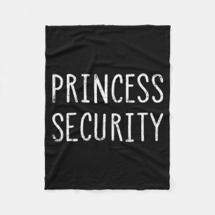 Funny Princess Security Costume For Halloween Pare Fleece Blanket