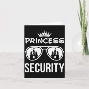 Funny Princess Security Design Castle Sungles Fami Card