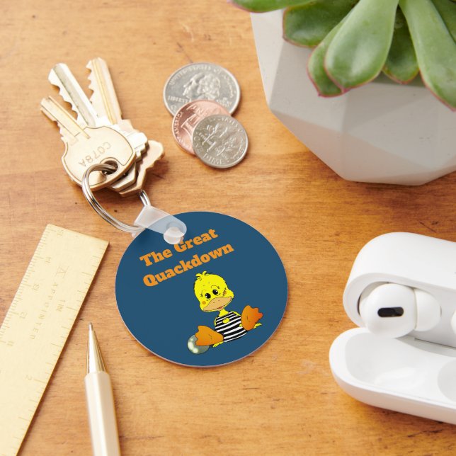 Funny Prison Duck The Great Quackdown Key Ring (Desk)