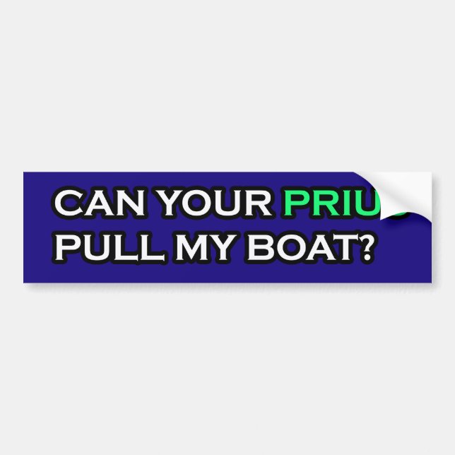 Funny Prius Bumper Sticker (Front)