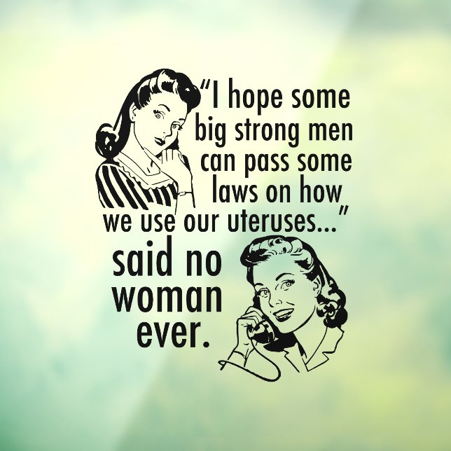 Funny Pro Choice Feminist Political Cartoon (Sheet 3)