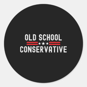 Funny Pro Conservative Proud Republican Political Classic Round Sticker