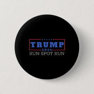 Funny Pro Trump 2024 Run Spot Run Trump Kamala Deb 6 Cm Round Badge