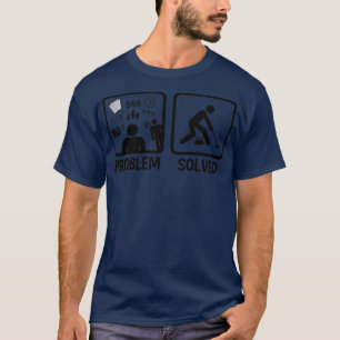 Funny Problem Solved Curling T-Shirt