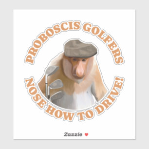 Funny Proboscis Monkey Golf Lovers 