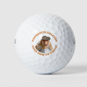 Funny Proboscis Monkey Golf Lovers  Balls
