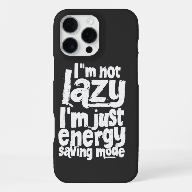 Funny Procrastination quote iPhone Case (Back)