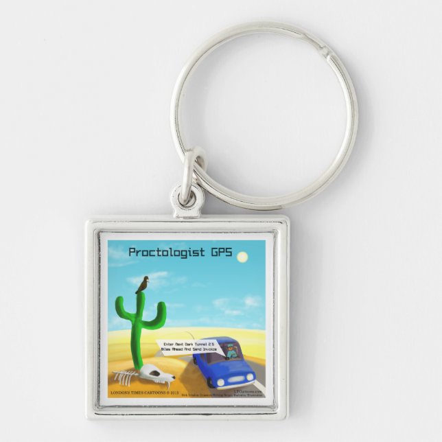 Funny Proctology Key Ring (Front)