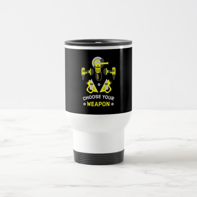 Funny Professional Builder Gifts Travel Mug (Center)