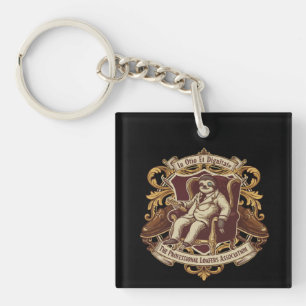 Funny Professional Loafer Sloth In Otio Et Digni Key Ring