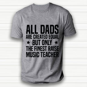Funny professional Music Teacher Dad White T-Shirt