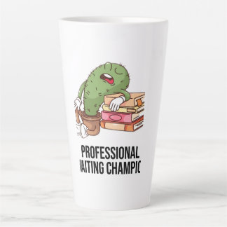 Funny Professional Waiting Champion Cute Cactus Co Latte Mug