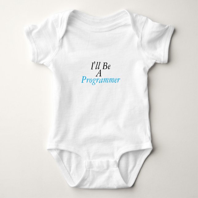 Funny Programmer Baby Bodysuit Infant One Piece (Front)