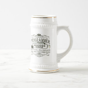 Funny Programmer Beer Stein