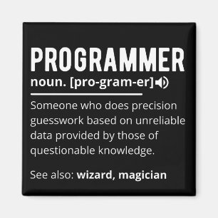 Funny Programmer Code Developer Meaning Definition Magnet