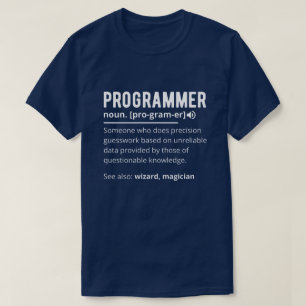 Funny Programmer Code Developer Meaning Definition T-Shirt