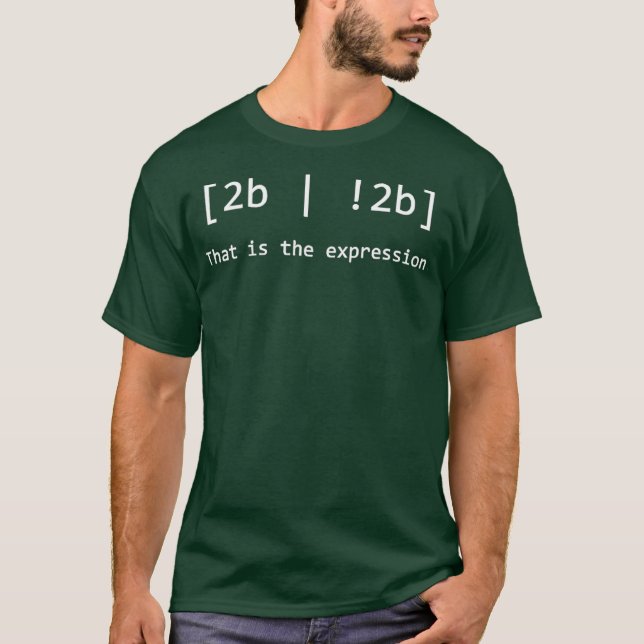 Funny Programmer Coding Pun  2B 2B Thats the T-Shirt (Front)