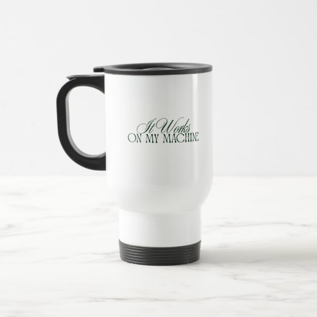 Funny Programmer  — Gift Travel Mug (Left)