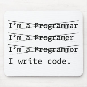 Funny Programmer Mouse Pad