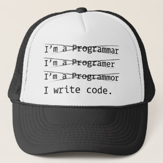 Funny Programmer Trucker Hat