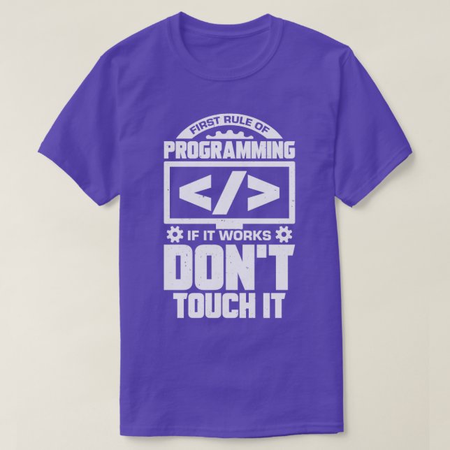 Funny Programming Coding Programmer Coder Gift  T-Shirt (Design Front)