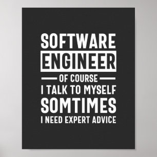 Funny Programming Software Engineer Gift Poster