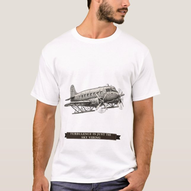 Funny Prop Plane T-Shirt (Front)