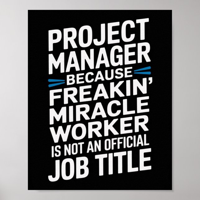 Funny Property Manager Wall Art (Front)