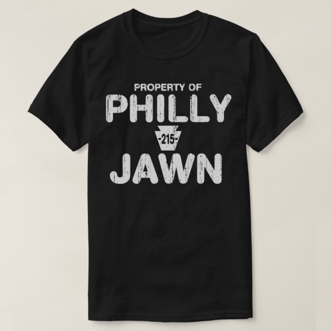 Funny Property of Philly Jawn  Philadelphia Fan Gi T-Shirt (Design Front)