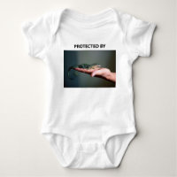 Funny Protected By Lizard Pet Photo