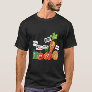 Funny Protesting Vegetables Pro Meat Anti Vegans T-Shirt