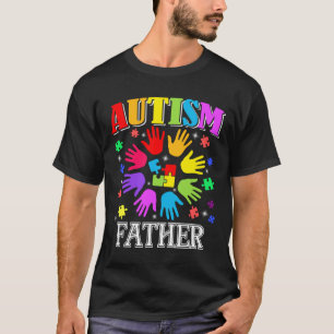 Funny Proud Autism Father Autism Awareness Family T-Shirt