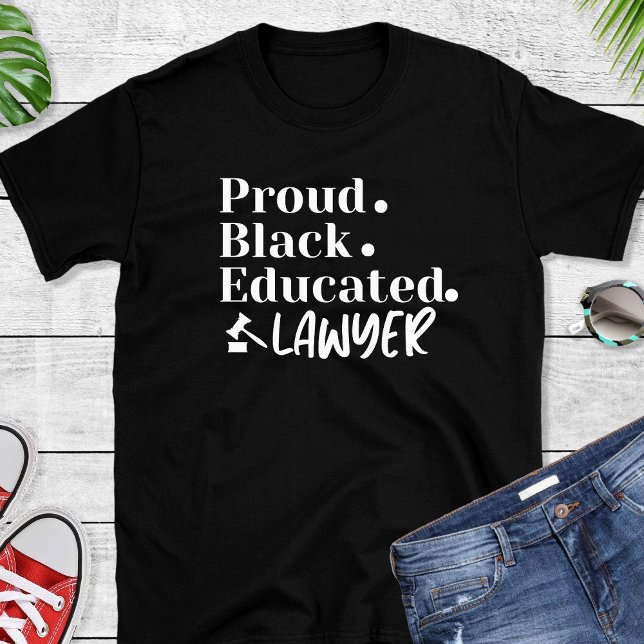 Funny Proud Black Lawyer Black T-Shirt (Creator Uploaded)