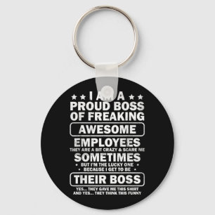 Funny Proud Boss Employee Appreciation Office Men Key Ring