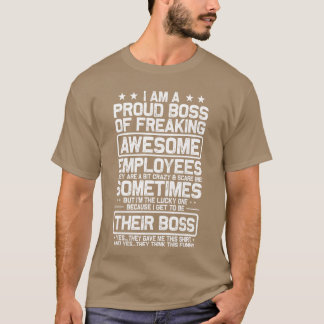 Funny Proud Boss Employee Appreciation Office Men  T-Shirt