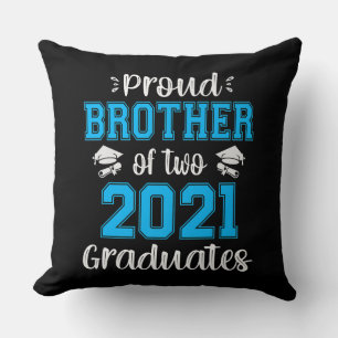 Funny Proud Brother of  2021 Graduates T-shirt Cushion