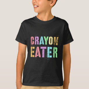 Funny Proud Crayon Eater Military Veteran Dad Offi T-Shirt