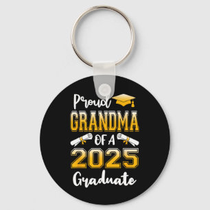 Funny Proud Grandma Of A Cl Of 2025 Graduate Key Ring