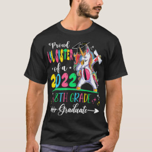 Funny Proud Lil Sister of a Class of 2022 8th Grad T-Shirt