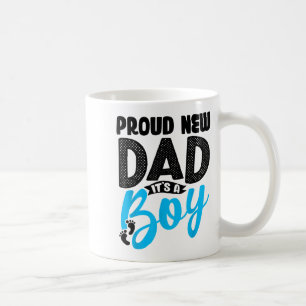 Funny Proud New Dad It's A Boy Gift For Men Cool N Coffee Mug