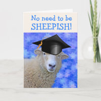 Funny Proud Sheep Graduation Card